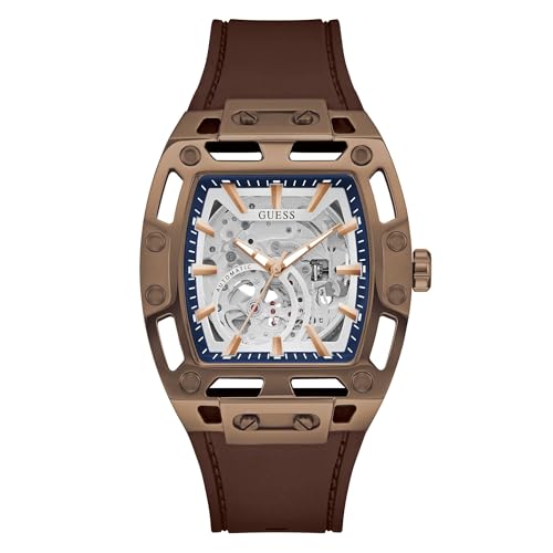 GUESS Herren Uhr Armbanduhr Automatik Phoenix GW0980G3 Silikon von GUESS
