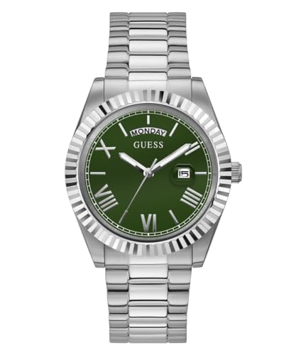 GUESS Herren Uhr Armbanduhr Connoisseur GW0265G10 Edelstahl Silber von GUESS