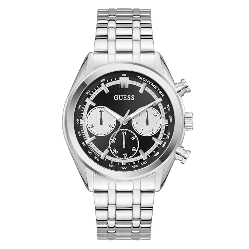 GUESS Herren Uhr Armbanduhr Dawson GW0971G1 Edelstahl Silber von GUESS