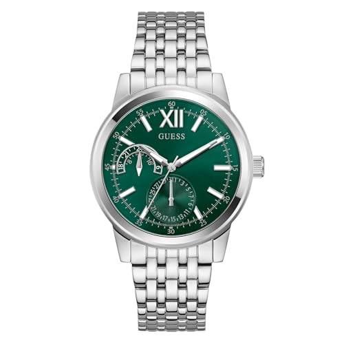 GUESS Herren Uhr Armbanduhr Emerson GW0976G5 Edelstahl Silber von GUESS