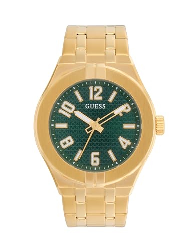 GUESS Herren Uhr Armbanduhr Escape GW0661G2 Edelstahl Gold von GUESS