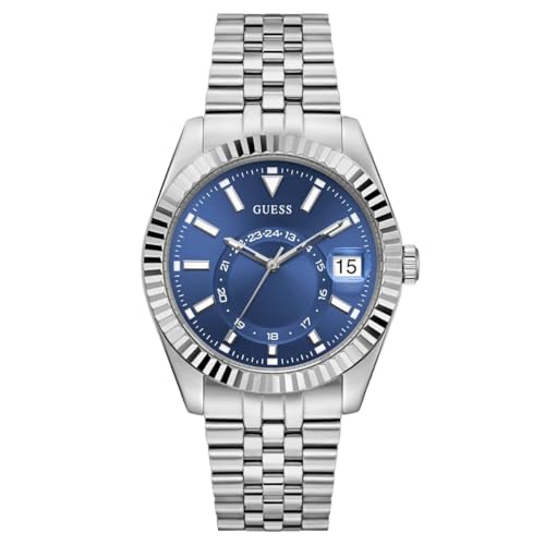 GUESS Herren Uhr Armbanduhr JADEN GW0977G1 Edelstahl Silber von GUESS