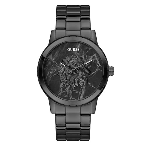 GUESS Herren Uhr Armbanduhr Monarch GW0958G3 Edelstahl schwarz von GUESS