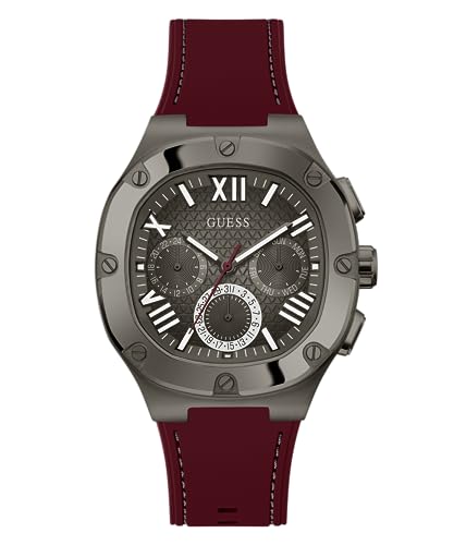 GUESS Herren Uhr Armbanduhr Multifuktion Headline GW0571G4 Silikon von GUESS