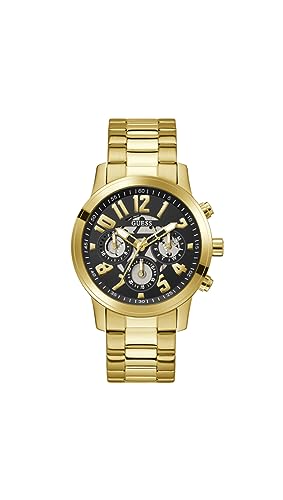 GUESS Herren Uhr Armbanduhr Multifunktion Parker GW0627G2 Edelstahl Gold von GUESS