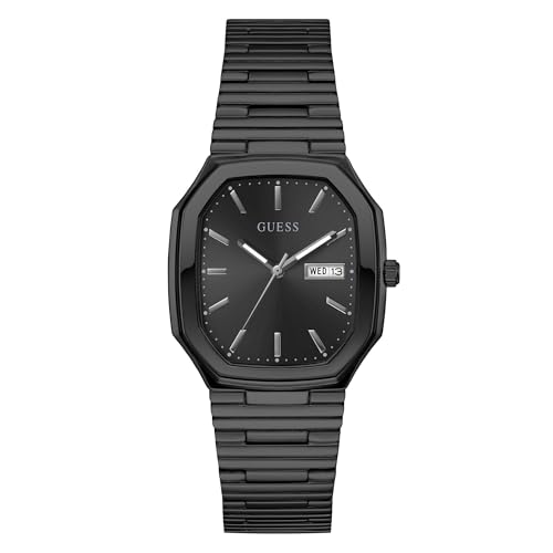 GUESS Herren Uhr Armbanduhr Oliver GW0978G4 Edelstahl schwarz von GUESS