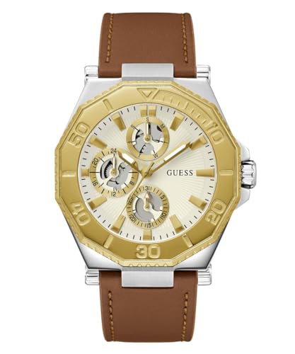 GUESS Herren Uhr Armbanduhr Prime GW0704G1 Leder von Guess