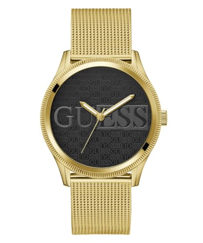 GUESS Herren Uhr Armbanduhr Reputation GW0710G2 Edelstahl Gold von GUESS