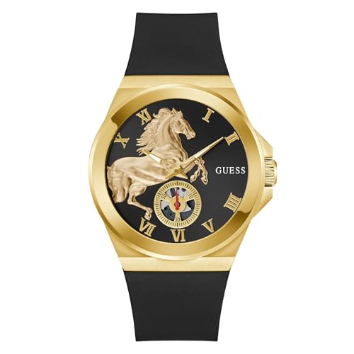 GUESS Herren Uhr Armbanduhr Vinyl GW0979G1 Silikon von GUESS