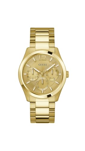 GUESS Herren Uhr Armbanduhr Zen GW0707G3 Edelstahl Gold von GUESS