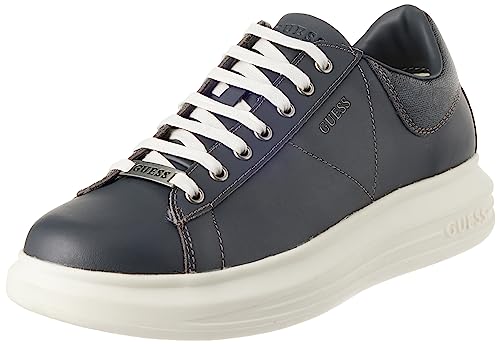 GUESS Herren VIBO Sneaker, Graue Kohle, 45 EU von GUESS