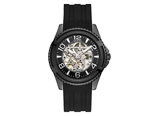 GUESS Homme Uhr Analogique Automatique mit Silicone Armband W1268G1 von GUESS