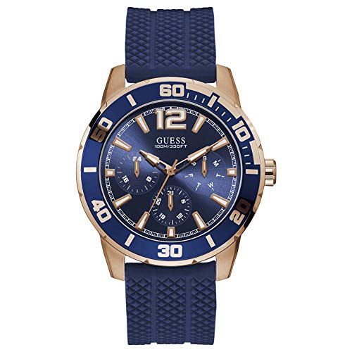 GUESS Homme Uhr Analogique Quartz mit Silicone Armband W1250G2 von GUESS