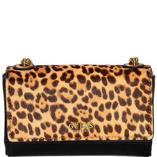 GUESS Iseline Mini Crossbody Flap, Leopard, Einheitsgröße von GUESS