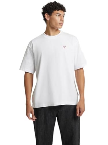 GUESS JEANS T-SHIRT MANICHE CORTE UOMO BIANCO von GUESS
