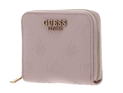 GUESS JENA SLG Zip Around Wallet S Pale Pink Logo von GUESS