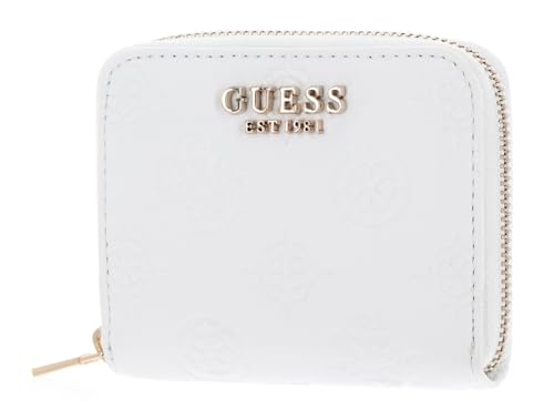 GUESS JENA SLG Zip Around Wallet S White Logo von GUESS