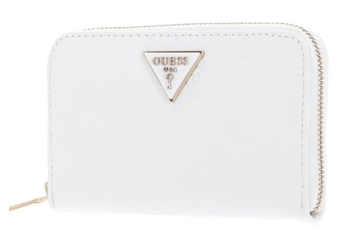 GUESS JENA Zip Around Wallet M White Logo von GUESS