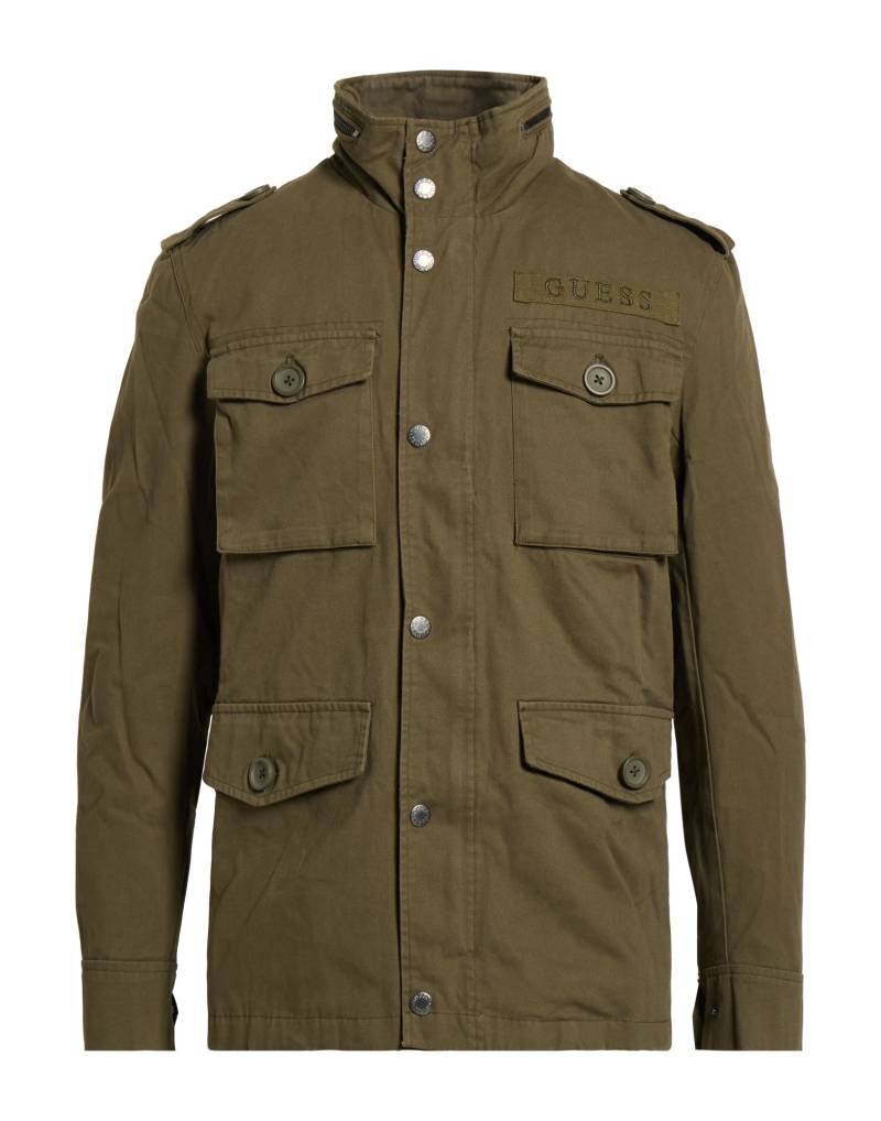 GUESS Jacke & Anorak Herren Militärgrün von GUESS