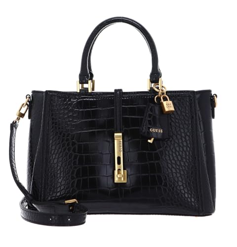 GUESS James Girlfriend Satchel Bag Black von GUESS