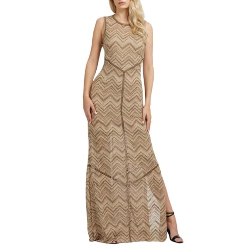 GUESS Janet Kleid, Walnussschale, M von GUESS