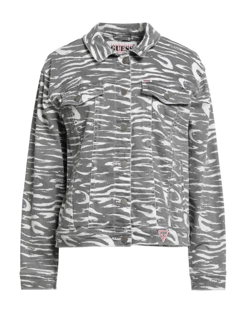 GUESS Jeansjacke/-mantel Damen Grau von GUESS