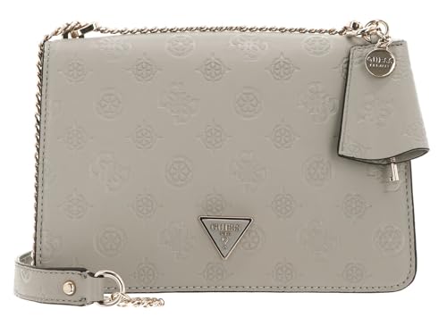 GUESS JENA Convertible Xbody Flap Taupe Logo von GUESS