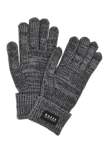 GUESS KNIT GLOVES BLG - BLACK GREY 1 One Size, BLG - BLACK GREY, Einheitsgröße von GUESS