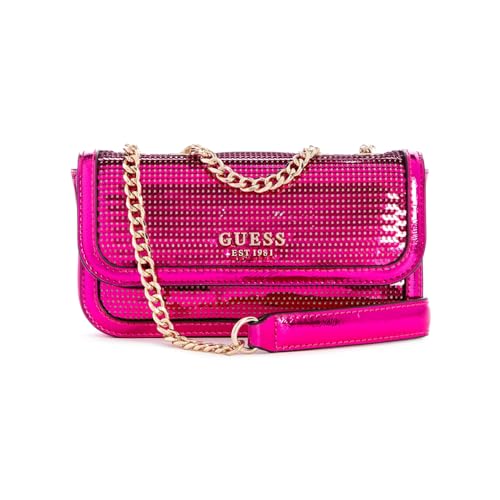 GUESS Kaska Mini Convertible Flap Crossbody Bag Fuchsia von GUESS