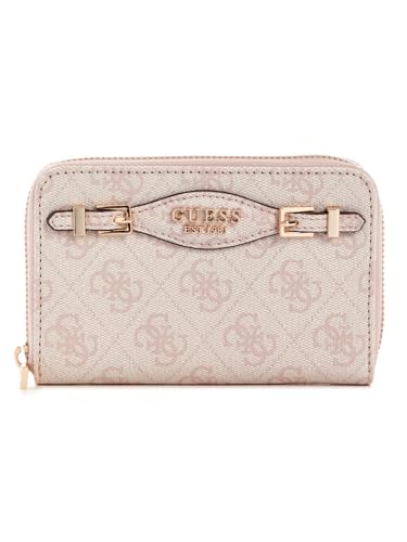 GUESS Katya SLG Medium Zip Around Wallet M Rose Water Logo von GUESS