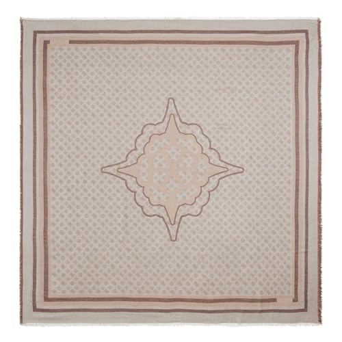 GUESS Kefiah Scarf 135X135 Latte Logo von GUESS
