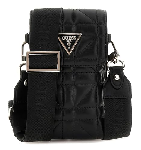GUESS Latona Flap Chit Chat Phone Bag Black von GUESS