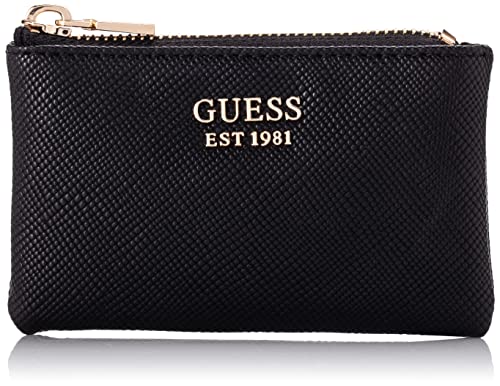 GUESS Laurel Damen Geldbörse mit Reißverschluss, Einheitsgröße, Schwarz, Standard-Größe, Laurel Geldbörse mit Reißverschluss von GUESS