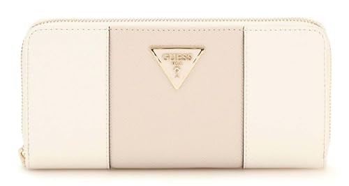 GUESS Laurel II Large Zip Around Wallet L Cream White/Taupe von GUESS