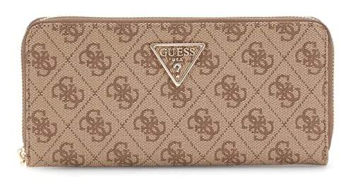 GUESS Laurel II SLG Large Zip Around Wallet L Latte Logo von GUESS