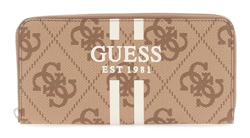 GUESS Laurel II SLG Large Zip Around Wallet L Latte Logo von GUESS