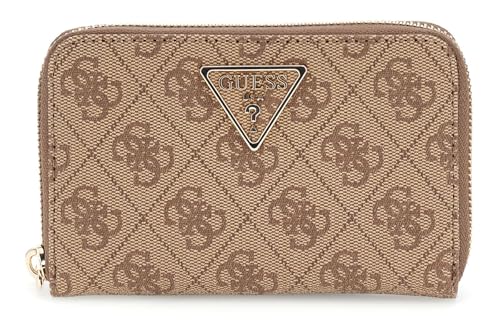 GUESS Laurel II SLG Medium Zip Around Wallet Latte Logo GUESS Laurel II SLG Medium Zip Around Wallet Latte Logo von GUESS