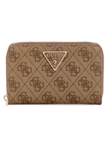GUESS Laurel II SLG Medium Zip Around Wallet Latte Logo GUESS Laurel II SLG Medium Zip Around Wallet Latte Logo von GUESS