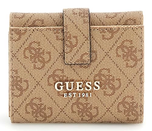 GUESS Laurel II SLG Petite Trifold Wallet Latte Logo von GUESS