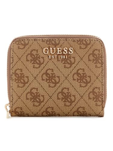 GUESS Laurel II SLG Small Zip Around Wallet Latte Logo GUESS Laurel II SLG Small Zip Around Wallet Latte Logo von GUESS