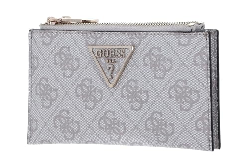 GUESS Laurel SLG Double Zip Coin Purse Dove Logo von GUESS