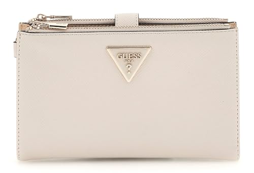 GUESS Laurel SLG Double Zip Organizer Bone von GUESS