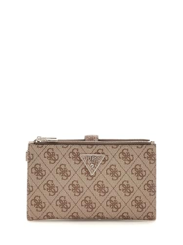 GUESS Laurel SLG Double Zip Organizer Latte Logo GUESS Laurel SLG Double Zip Organizer Latte Logo von GUESS