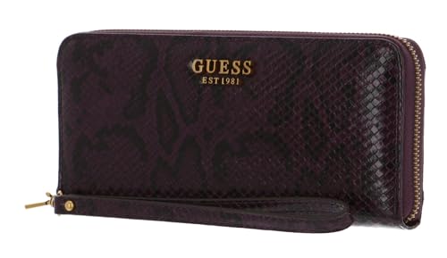 GUESS Laurel SLG Large Zip Around Wallet Plum von GUESS