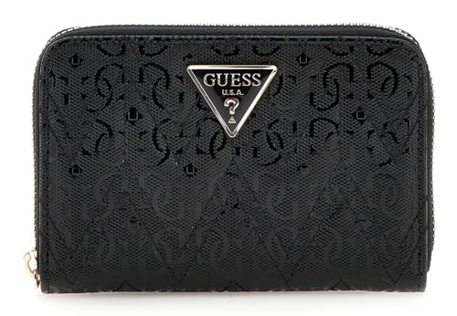 GUESS Laurel SLG Medium Zip Around Wallet Black von GUESS
