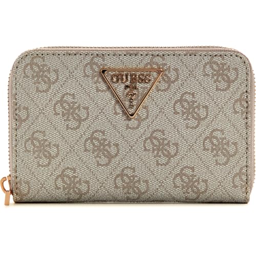 GUESS Laurel SLG Medium Zip Around Wallet Bone Logo von GUESS