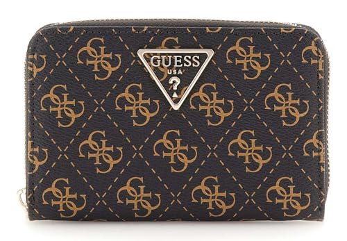 GUESS Laurel SLG Medium Zip Around Wallet Brown Logo GUESS Laurel SLG Medium Zip Around Wallet Brown Logo von GUESS