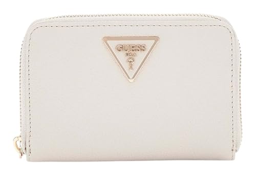 GUESS Laurel SLG Medium Zip Around Wallet Ivory von GUESS