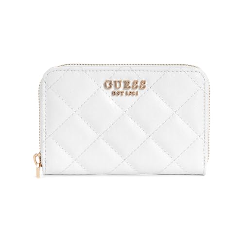 GUESS Laurel SLG Medium Zip Around Wallet M White von GUESS