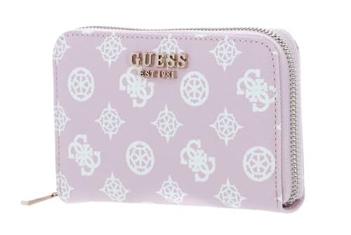 GUESS Laurel SLG Medium Zip Around Wallet Pale Pink Logo von GUESS